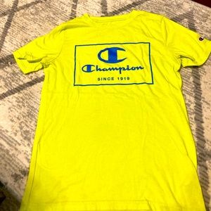 Worn twice champion green neon shirt